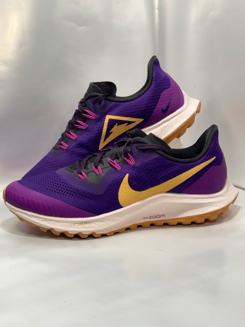 Nike Women's Size 8 Zoom Trail Pegasus 36  Running Shoes Purple AR5676-500